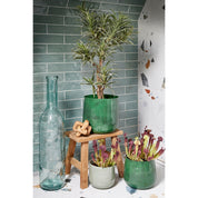 Bold Wooden Stool - L38 x W29 x H34 cm - Recycled Wood - Brown