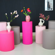 VASE-Strawberry-steengoed-roze- 17,5x12,5x18cm