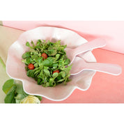 Pink and melamine salad bowl 35x35x9cm