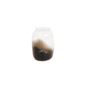 Vase - Glass - Dipdye - Clear/Brown - 18x25cm