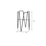 Blom Plant Stand - L25 x W25 x H38 cm - Metal - Black