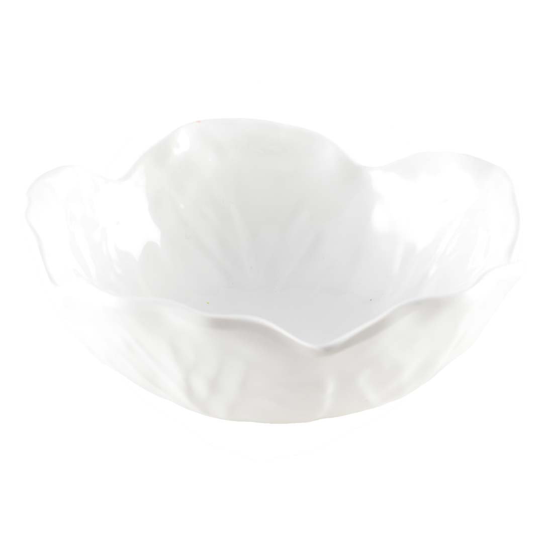 Witte presentatie kom -  17,5x17,5x5cm