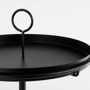 Aston tray table - H40 x Ø31 cm - Metal - Black