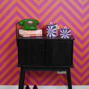 Deco Jar -Swirl- Dolomite - Pink/Violet - 11x11x14,5cm
