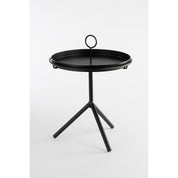 Aston tray table - H40 x Ø31 cm - Metal - Black