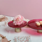 Raspberry Cake Dish Dore 21x21x8cm