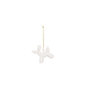 Ornament - Balloon Dog Pendant - Ceramics - White - 6.5x3x6cm