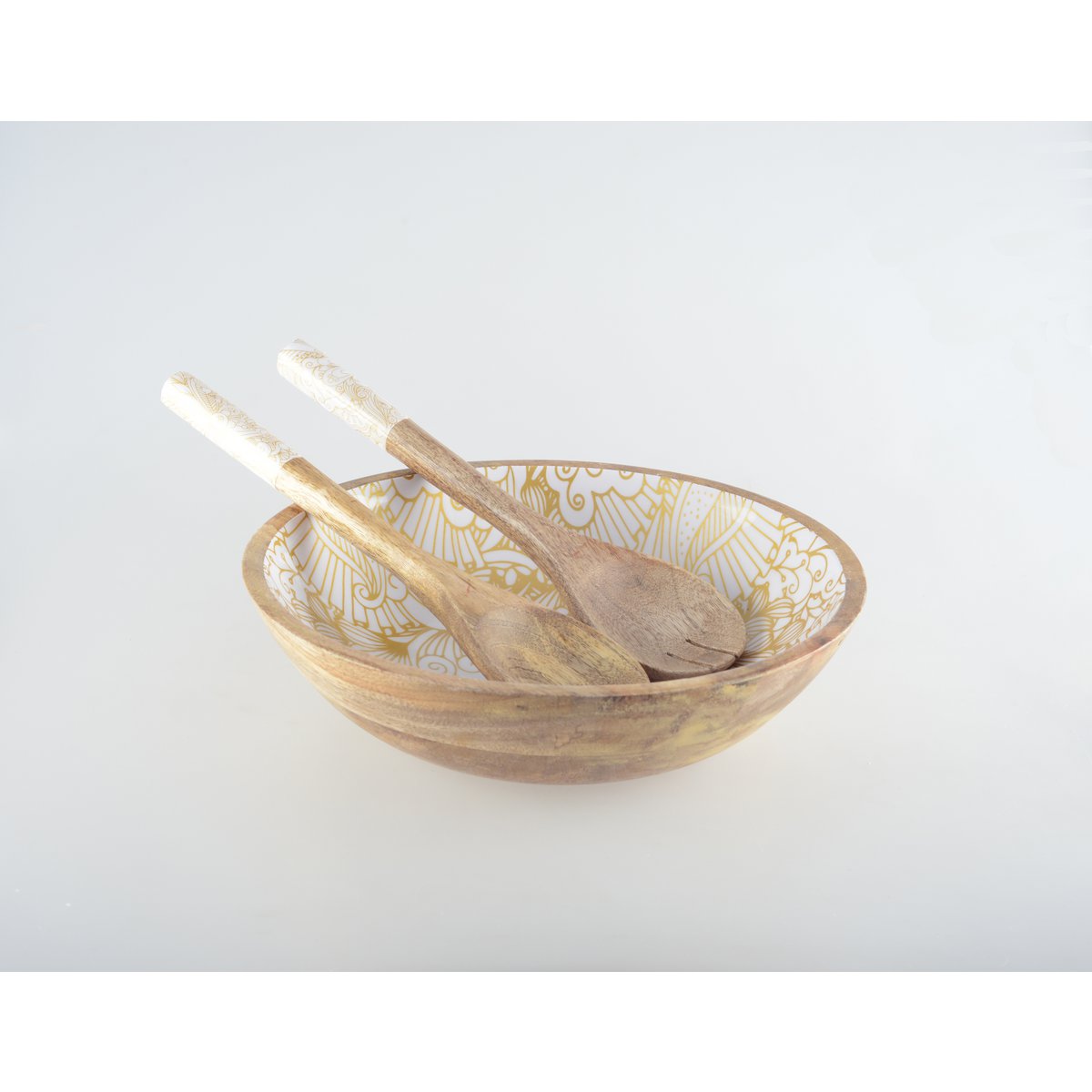 Abstract Wooden Salad Covers
