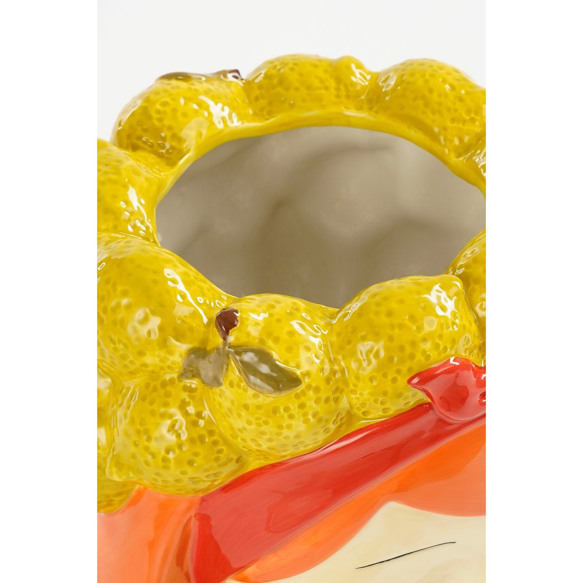 Funny Flowerpot Inside - H25 x Ø20 cm - Dolomite - Yellow