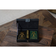 2-pack poker game with 5 gold dice