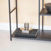 Candle holder/tea light - Glass - Smokey - 7x8cm