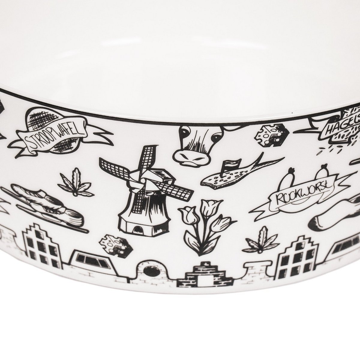 Bowl - Dutch Black - Newbone China - 17.5x17.5x6.5cm