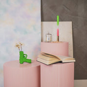 Vase - Gun - Ceramics - Neon Green - 12x5x12cm