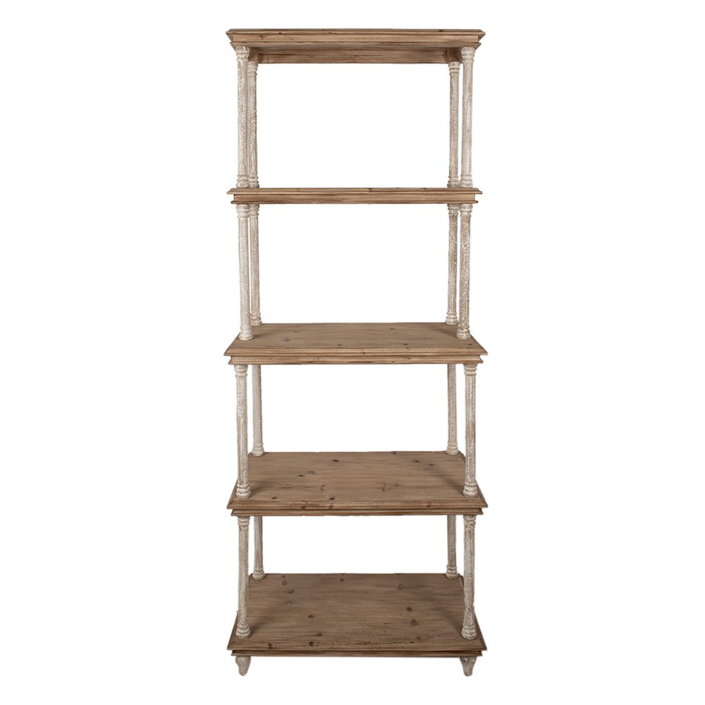Boekenkast Bruin, Hout 80x40x210 cm