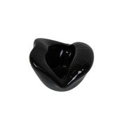 Pot - Ornament - Lip - Keramiek - Zwart - 12,5x11x7,5cm