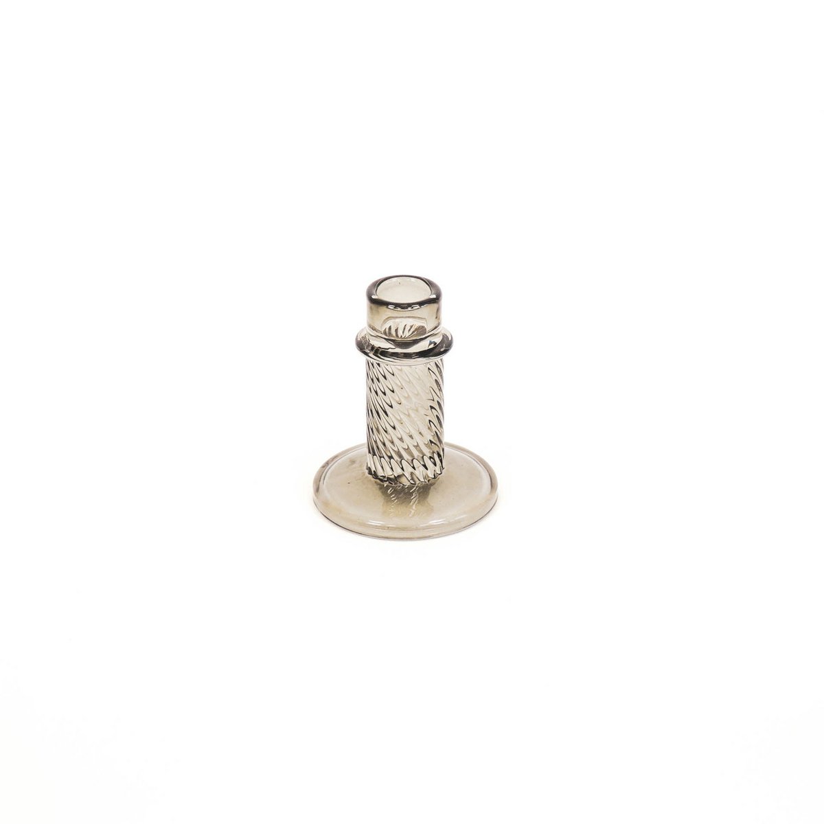 Kaarshouder - Glas - Smokey - 8x10cm