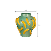 Mosa Vase - H38 x Ø34 cm - Ceramics - Light green