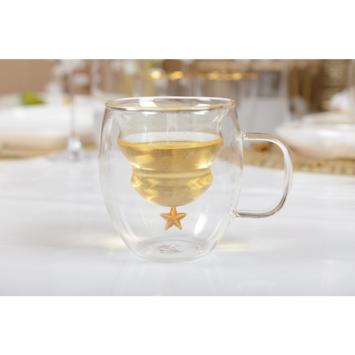 Doppelte wandbekers gold ster 250 ml - veel 2