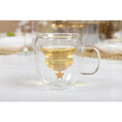 Doppelte wandbekers gold ster 250 ml - veel 2