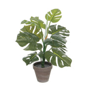 Monstera Artificial Plant in Flower Pot Stan - H48 x Ø39 cm - Green