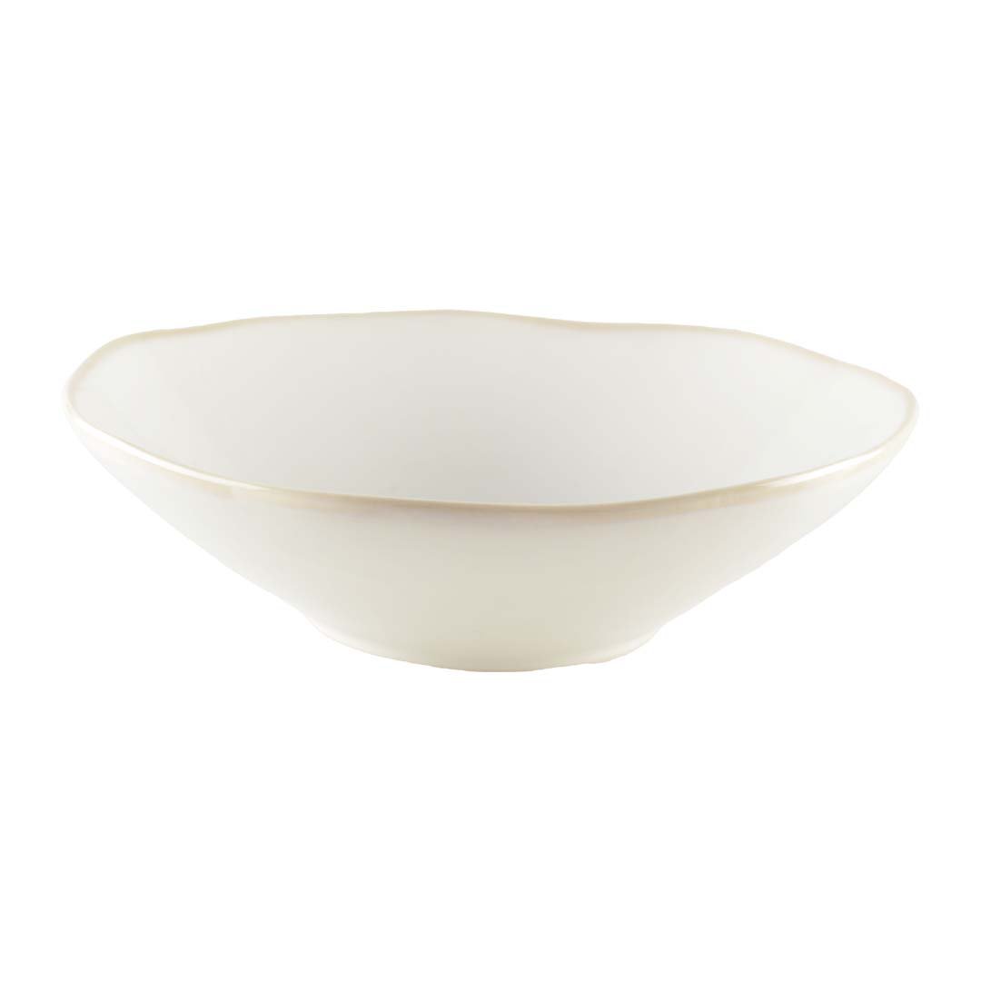 White Hollow Plate Rosa