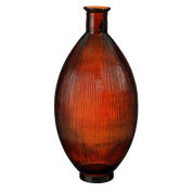 Firenza Bottle Vase - H59 x Ø29 cm - Recycled Glass - Dark Brown