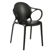 Nebraska Garden chair - L56 x W57 x H80 cm - Polypropylene - Black