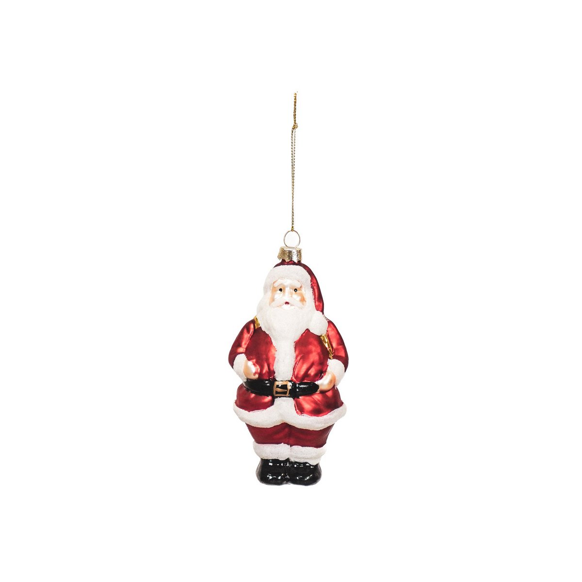 Christmas ornament - Santa Claus - Glass - 6.5x6.5x13cm