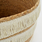 Storage basket - Set of 2 - H30 x Ø32 cm - Waterhyacint - Brown