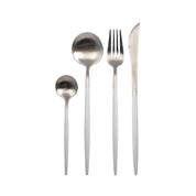 Huisvrouw 24 stuks zilver en wit