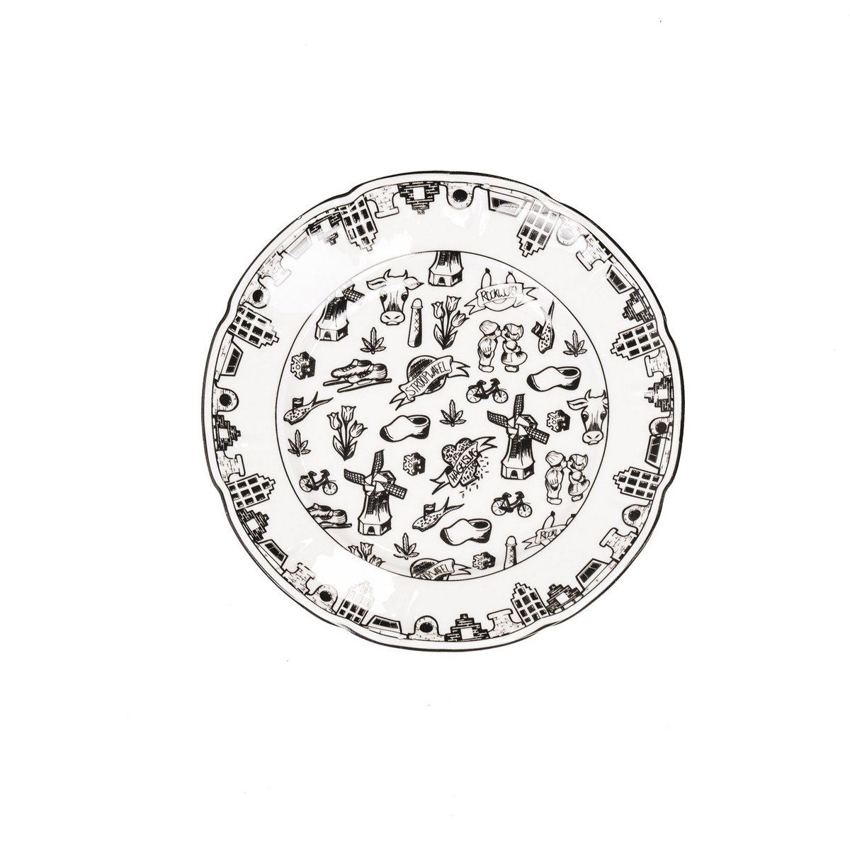 Plate - Dutch Black - Newbone China - 10x15x1.5cm
