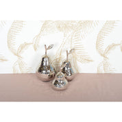 DECORATIVE SILVER PEAR 10.5x10.5x19cm
