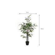 Bambou artificiel - H120 x Ø75 cm - Vert