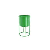 Plantenhouder - Metaal - Groen - 11x11x19cm