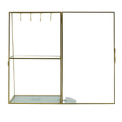 Jewelry box - Metal/Glass - Gold - 18x11x31cm