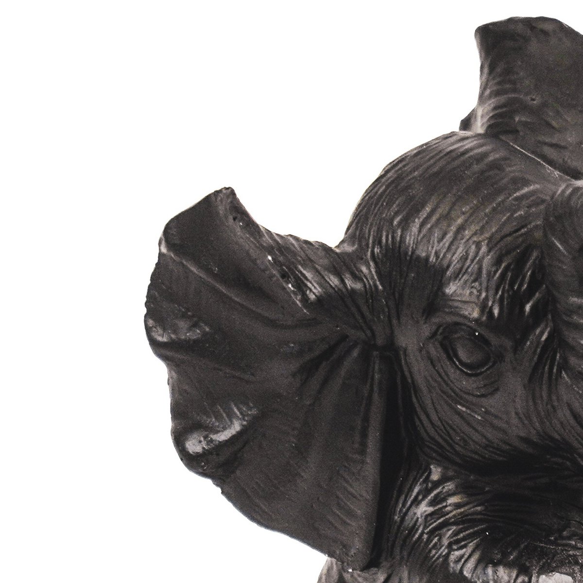 Ornament - Elephant - Polyresin - Black - 7x7x11cm