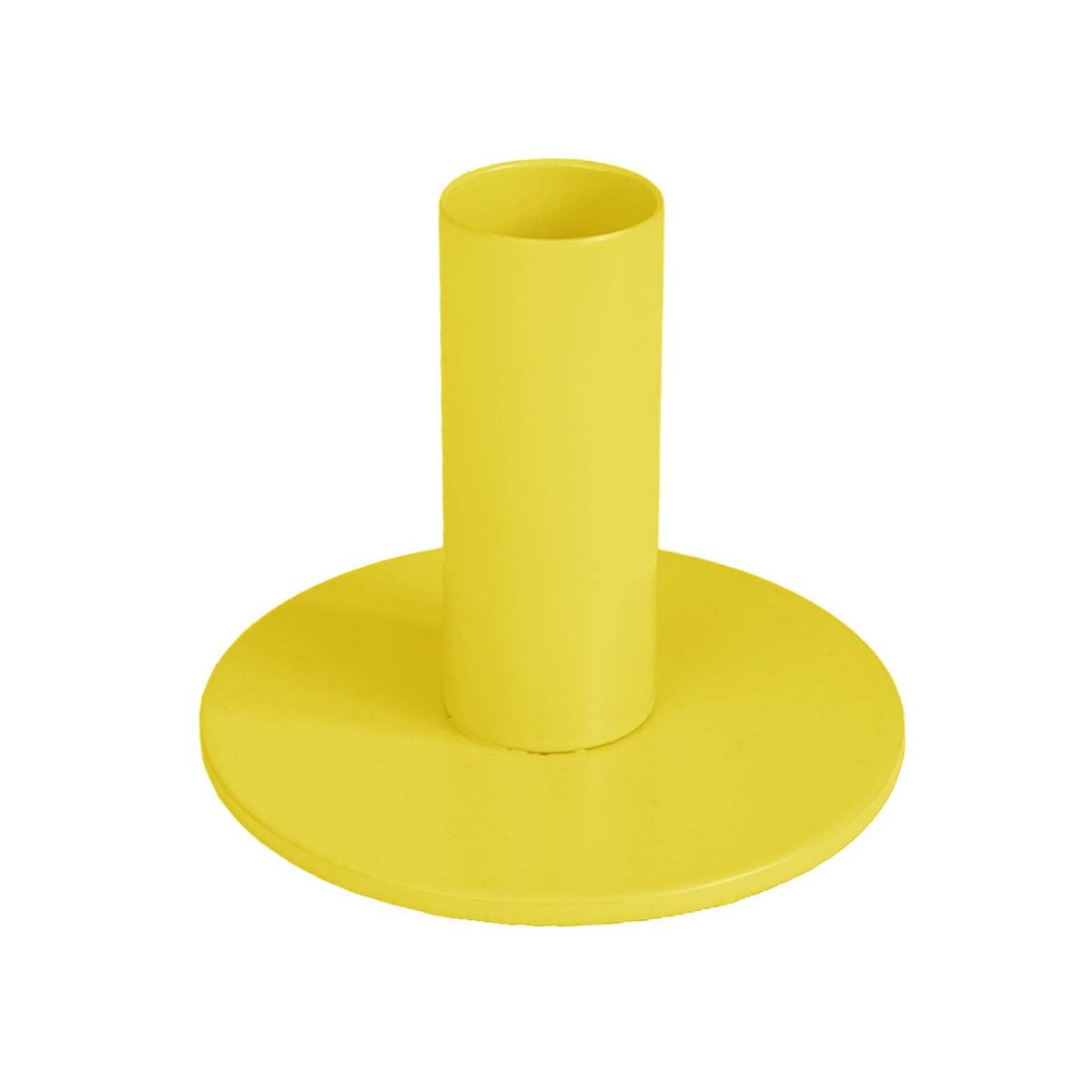 Kandelaar - Basic - Métal - Jaune - 8x8x6,5cm