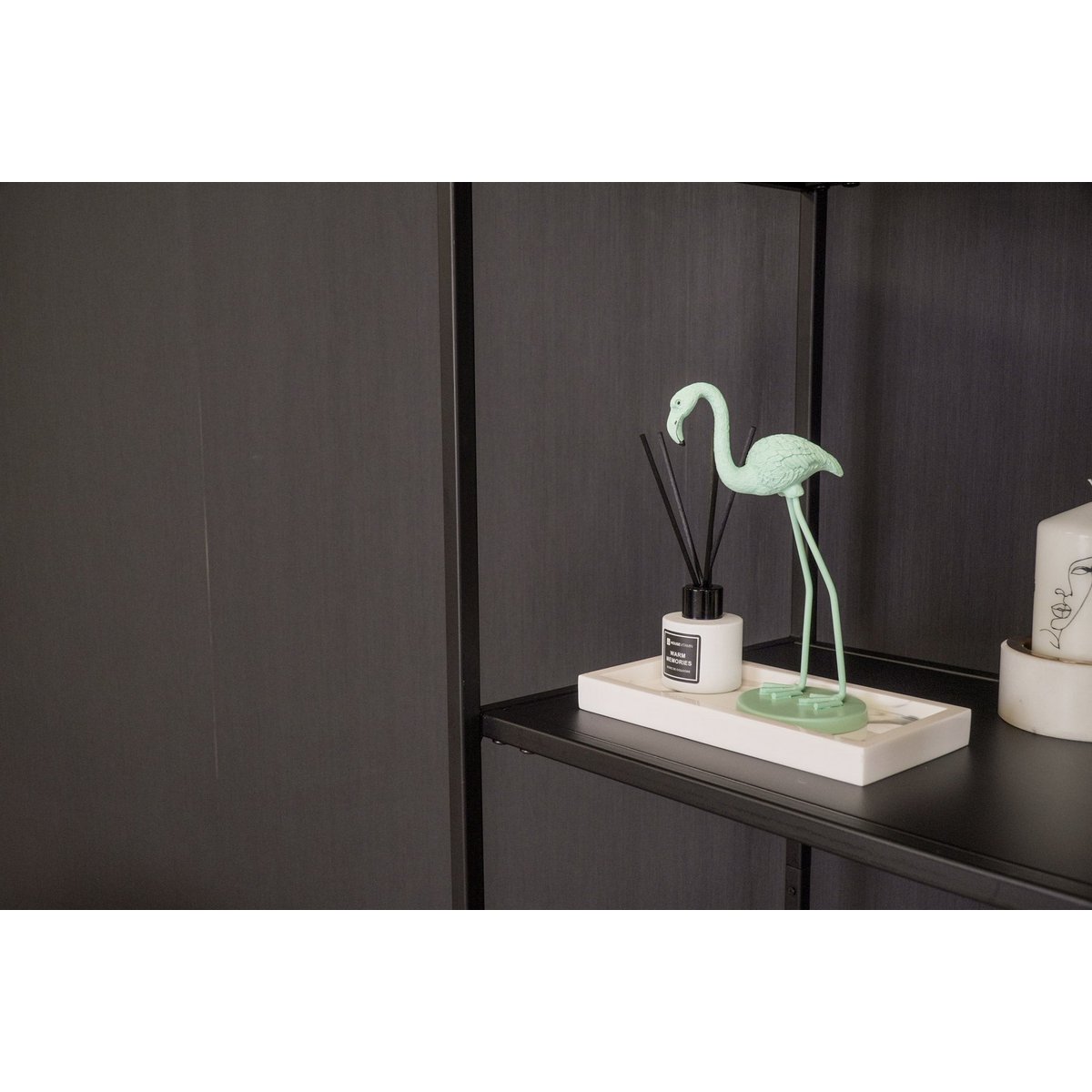 Ornament - Flamingo - Metal - Mint green - 9x7.5x19.5cm