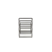 Wine rack - Metal - Black - 6 bottles -