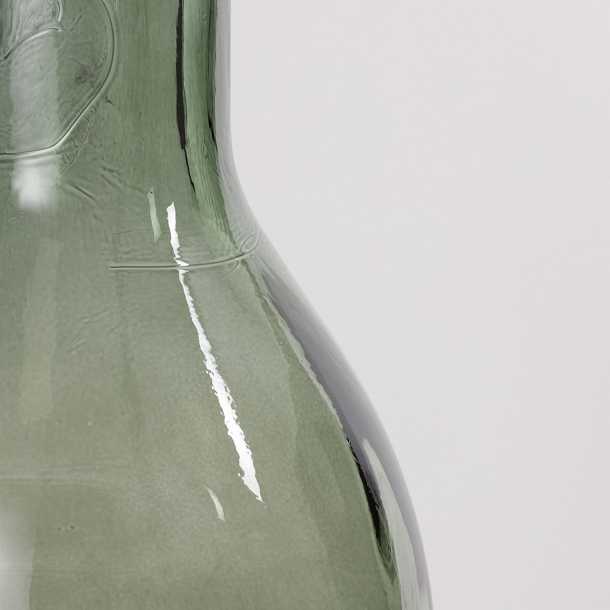Rioja Bottle Vase - H50 x Ø15 cm - Recycled Glass - Green