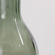 Rioja Bottle Vase - H50 x Ø15 cm - Recycled Glass - Green