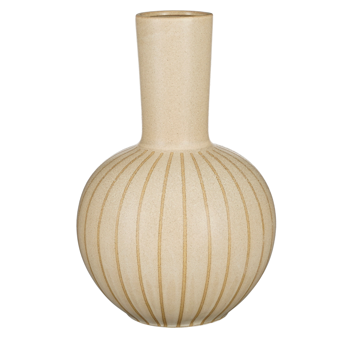 Holm Vase - H52 x Ø34 cm - Ceramic - Cream