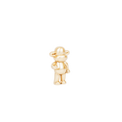 Ornament - hang losse aap beeldje 'de legende' - polyresin - goud - 33x21x50cm