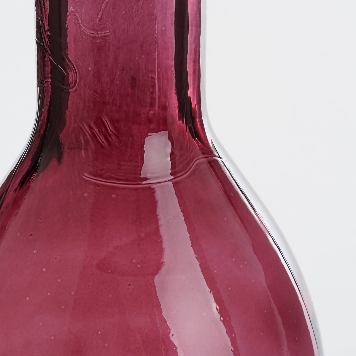 Rioja Flessenvaas - H75 x Ø18 cm - Gerecycled glas - Bordeaux