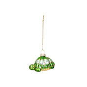 Christmas ornament - Turtle - Glass - Green - 6.5x4.5x4.5cm