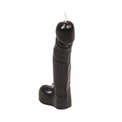 Kaars - Dick - Was - Noir - 6,8x5,5x17 cm - 160grammes