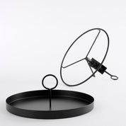 Aston Tray with Clamp - H30 x Ø31 cm - Metal - Black