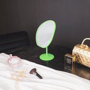 Make Up Mirror Round - Green - 16,5x12x31,5 cm