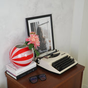 Vaas - Bloemvaas Swirl - Rood/roze - 20x20x17cm