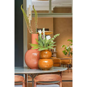 Boyd Vase - H37 x Ø26 cm - Metal - Brown